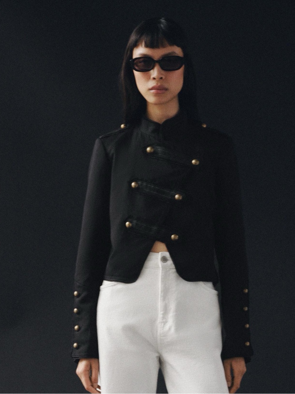 Zara ZW Collection Jacket with Frog Fastening Size Small NWT